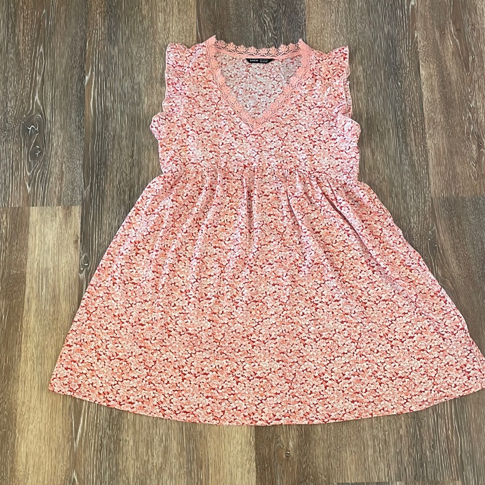 Floral dress.